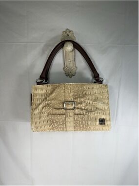 Miche Classic Brown Base Bag Double Removeable Interchangeable Handle With Shel